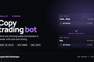 build a solana copy trading bot to mirror winning wallets