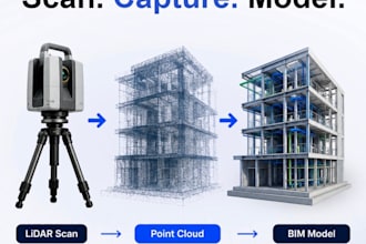 point cloud in lod 200 300 350, construction documentation from e57 rcp xyz file