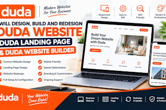 design build redesign duda website duda landing page and duda website builder