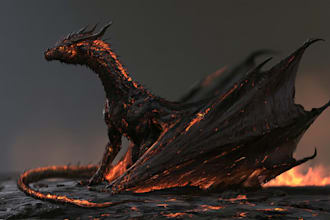 create dragon conceptual design for you