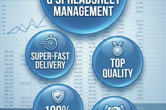 provide professional data entry and spreadsheet management