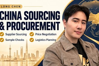 be your china sourcing agent and negotiate with suppliers