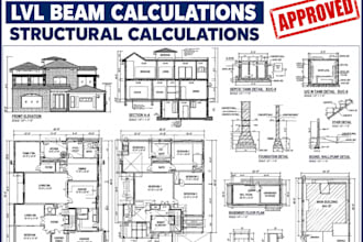 usa uk ca load bearing lvl wall removal beam structural calculation icf basement