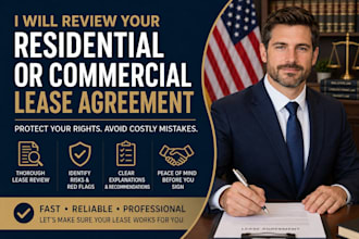 review your residential or commercial lease agreement