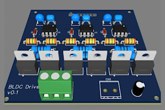 design bldc motor controller, motor driver pcb, esc, foc, gate driver pcb design