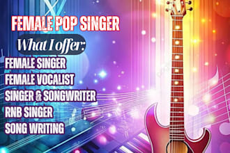 be your female pop singer female vocalist rnb singer songwriter pop singer