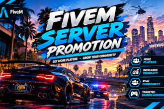 fivem server promotion, fivem rp promotion, active roleplay server advertising