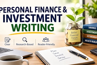 write engaging personal finance and investment articles
