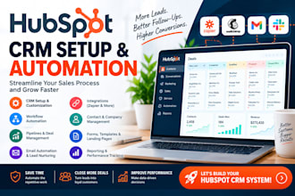 setup and automate hubspot CRM workflows, pipelines and integrations