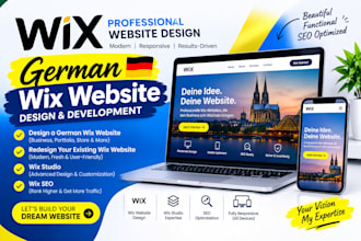 design german wix website, redesign wix website, wix studio, wix seo