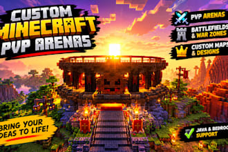 build custom minecraft pvp arenas, battlefields and war zones