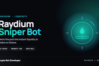 build a raydium sniper bot to snipe new liquidity pools on solana