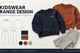design custom and trendy clothing pieces for kids