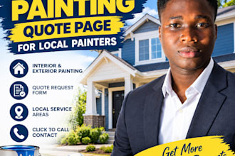 build a house painting quote page for local painters