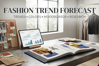 create fashion trend forecasting reports, moodboards and trend research