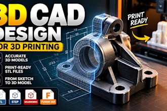 create 3d cad models for 3d printing
