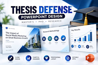 design your thesis defense and dissertation powerpoint presentation