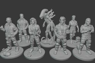 sculpt a highly detailed 3d character or creature model
