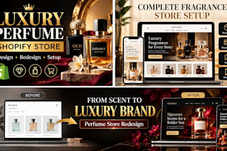 build perfume shopify store fragrance store luxury perfume brand website
