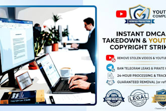 do dmca takedown to remove stolen content, youtube copyright, and telegram leaks