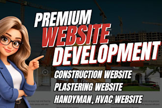 build construction website, plastering website, handyman website, hvac website