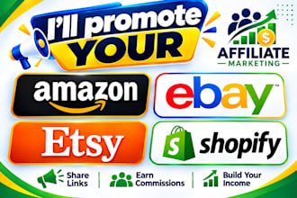 run sales ROI shopify promotion ebay esty affiliate marketing with traffics