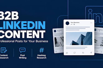 create professional b2b linkedin content for your business