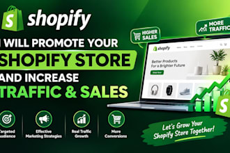 promote your shopify store and increase traffic and sales