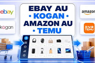 bulk upload and optimize products listing on ebay au kogan amazon au and temu