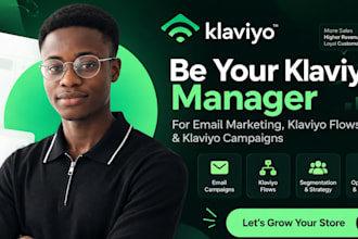 be your klaviyo manager for klaviyo email marketing flows klaviyo campaigns