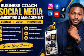 do business coach social media marketing management content video promotion