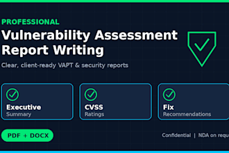 write a professional cyber security vulnerability assessment report