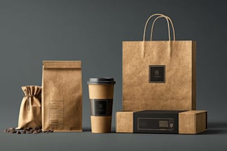 label, pouch, or box packaging for product