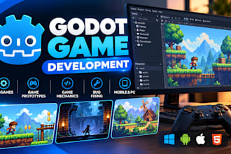 develop a 2d game in godot engine