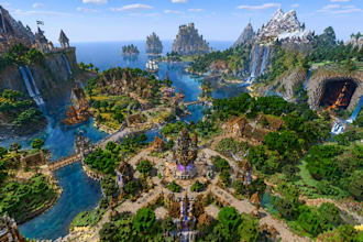 create custom minecraft world, survival map, world painter, fantasy world, spawn