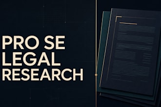 conduct expert legal research for your pro se court case