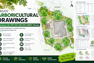 create arboricultural drawings tree survey aia tpp tcp ams rpa bs5837 planning