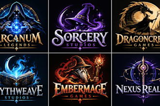 design a professional, magic, wizard, fantasy, gaming, or mystical sorcerer logo
