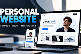 create personal website resume website portfolio website