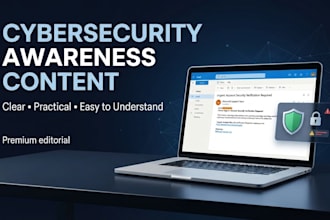 write cybersecurity awareness content for your audience