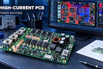 design high current pcb layout and power routing for power electronics
