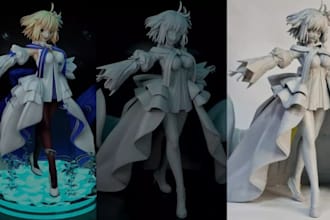 sculpt 3d printable character statue and action figure for 3d printing
