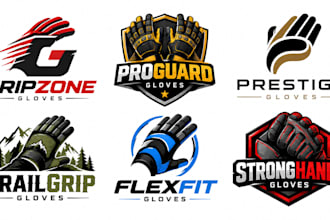 design a professional boxing, sports, fitness, workwear, protective glove logo