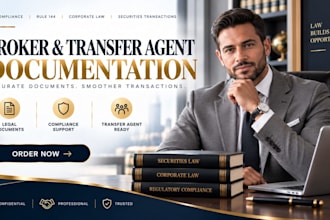 draft a securities legal opinion letter for broker clearance
