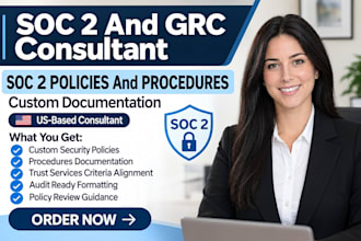 write custom soc 2 compliance policies and procedures documentation
