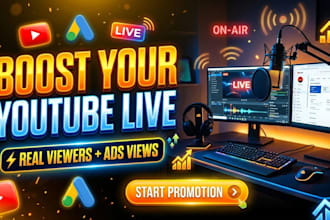 promote youtube live stream with google ads video promotion