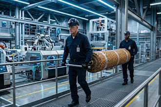 create ai industrial videos, factory process and machinery animation