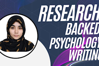 write research backed mental health and wellness blog posts