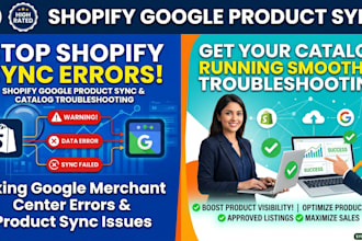 troubleshoot shopify google product sync and catalog errors
