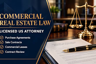 draft a commercial real estate sale contract as a US attorney